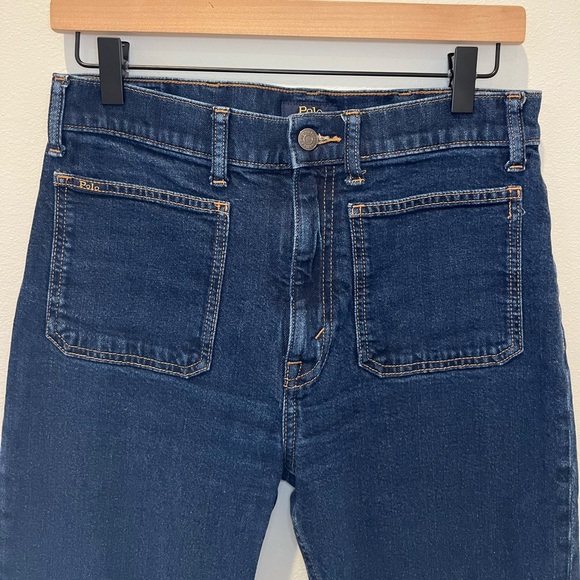 Polo Ralph Lauren Jenn flare jeans dark wash high rise size 28 regular length - Picture 5 of 14
